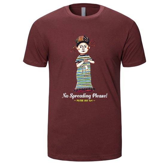 NO SPREADING PLEASE! (Men's/ Maroon)